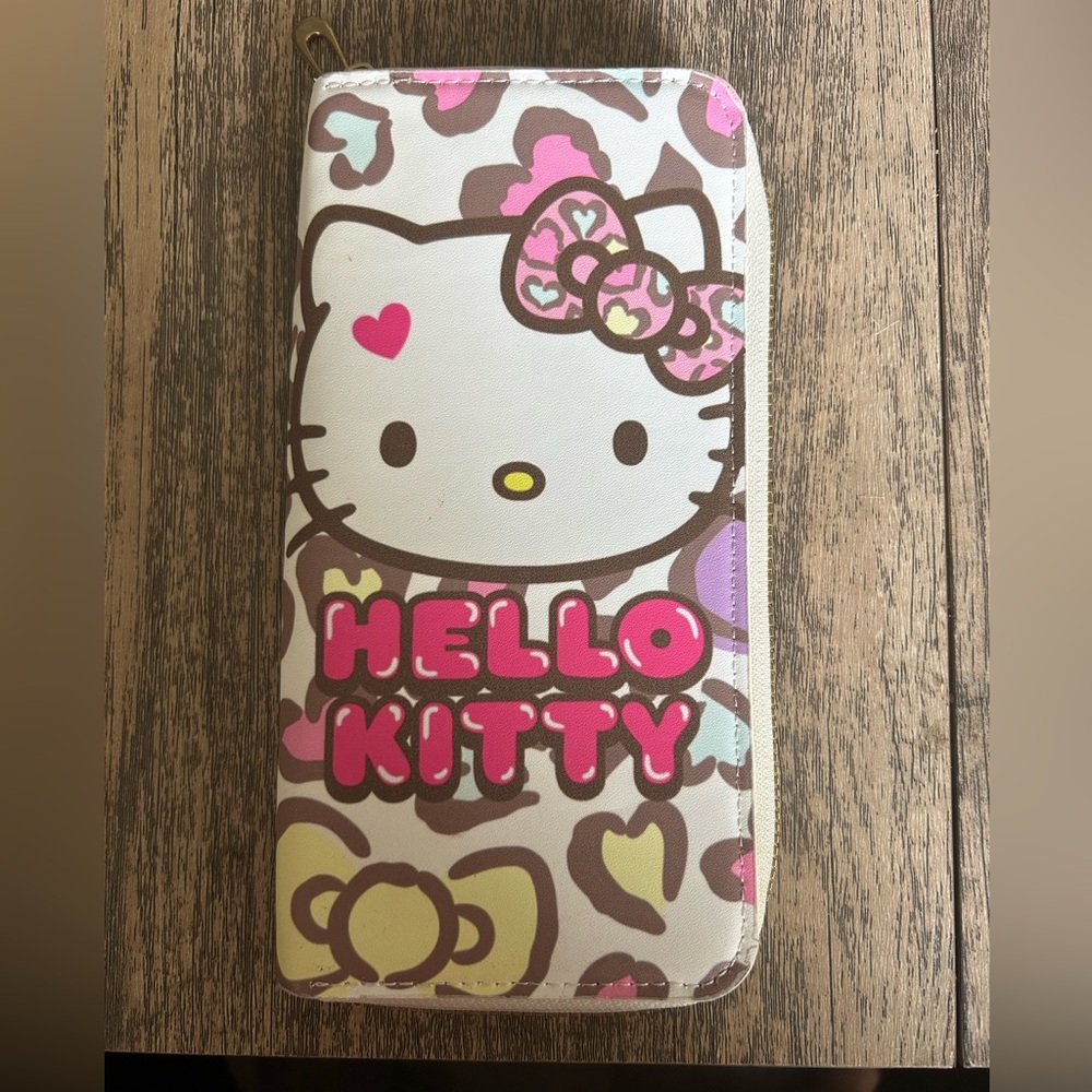 Hello Kitty Pink and Brown Wallet with Iconic Design
